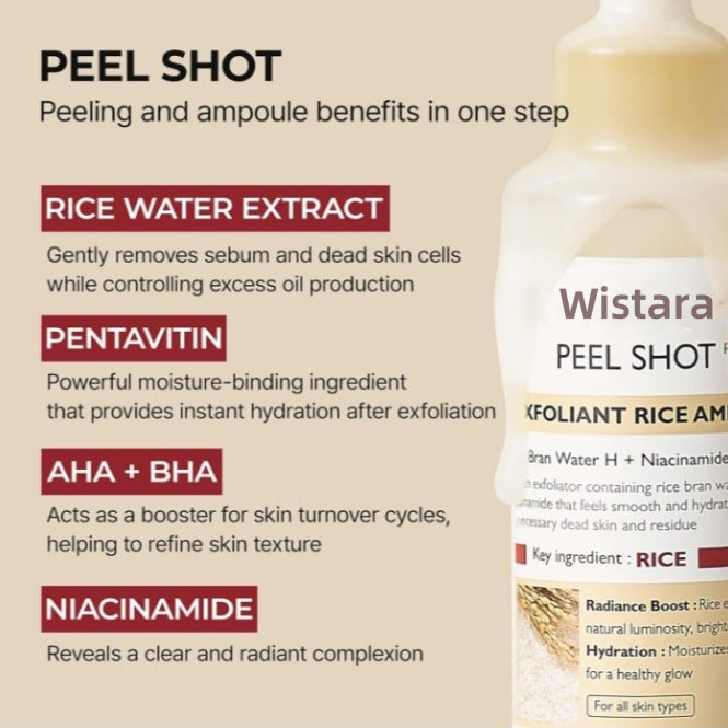 Líquido Exfoliante Hidratante de Arroz