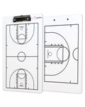 Tablero Táctico de Entrenador de Baloncesto Oythiem de Doble Cara, Portapapeles para Entrenadores de Baloncesto, Pizarra para Entrenadores de Baloncesto, Tablero de Juego Táctico Blanco (1 Paquete)