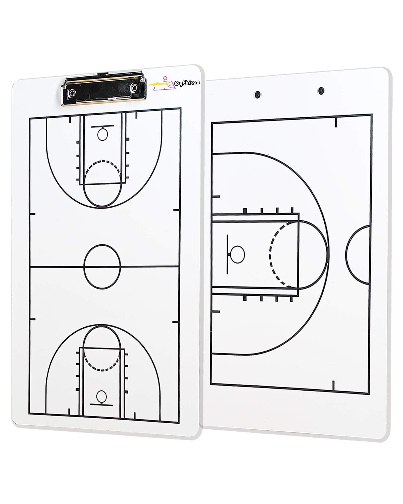 Tablero Táctico de Entrenador de Baloncesto Oythiem de Doble Cara, Portapapeles para Entrenadores de Baloncesto, Pizarra para Entrenadores de Baloncesto, Tablero de Juego Táctico Blanco (1 Paquete)