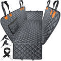 URPOWER Cobertura de Asiento de Coche para Mascotas 100% Impermeable, Hamaca para Asiento Resistente a Arañazos 600D, Antideslizante, Duradera y Suave Para Coches, Camiones y SUVs